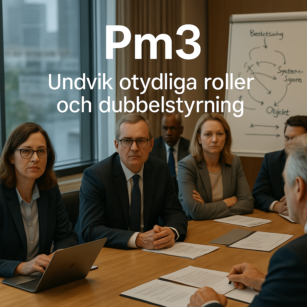 Skapa tydlighet och styrning med pm3 – så undviker du otydliga roller